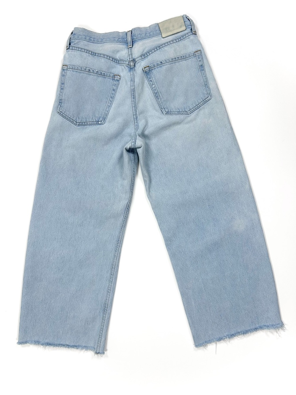 Citizens of Humanity Ayla Wide Leg Crop Jean Women’s 26 Light Blue Wash - Picture 4 of 14
